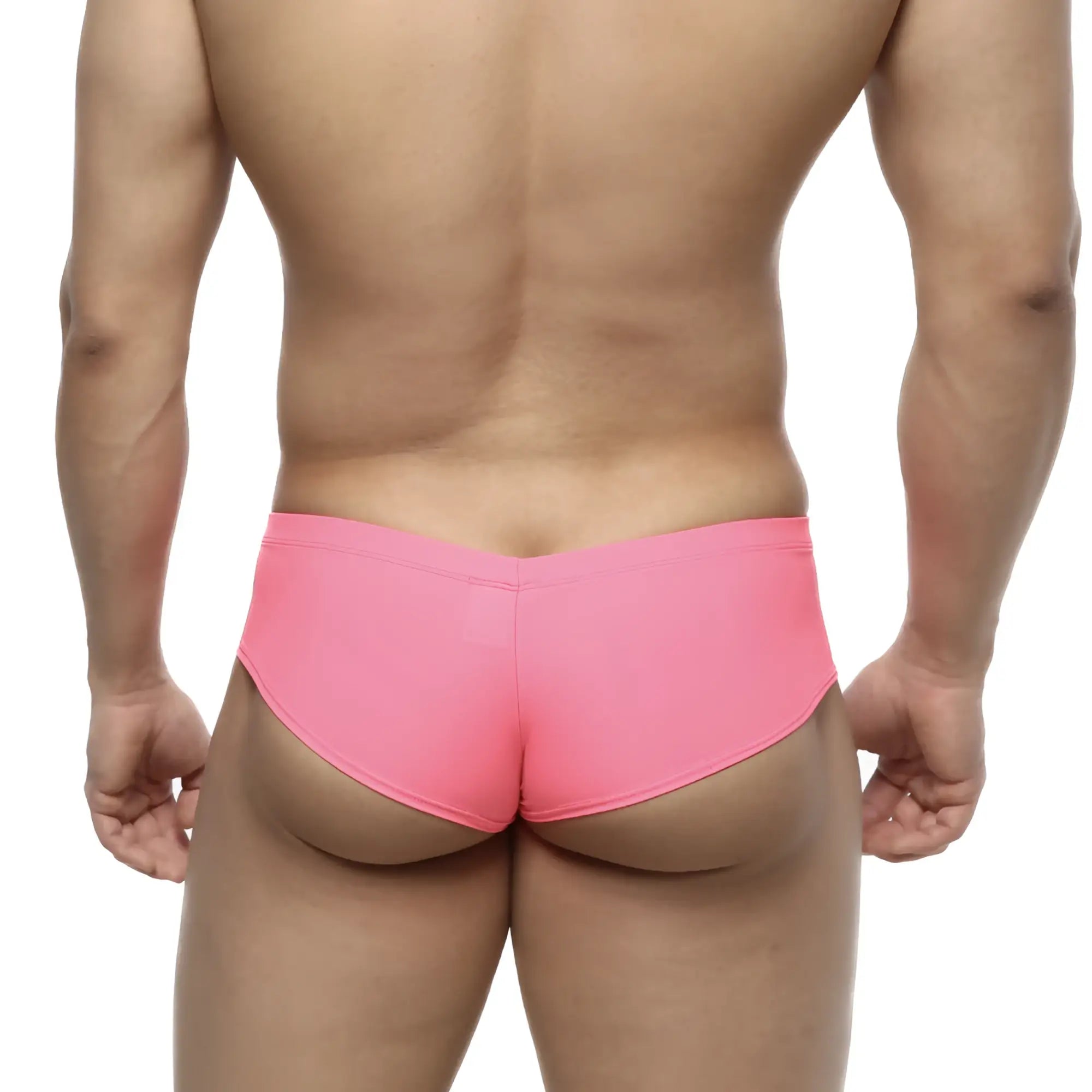 MetroMaleWear Cheek Fuchsia 2028-02 bright pink form-fitting swim trunks made of smooth stretchy fabric
