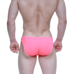 Bright pink metro malewear classic swim bikini neon 4937-70 with smooth form-fitting fabric for swimming