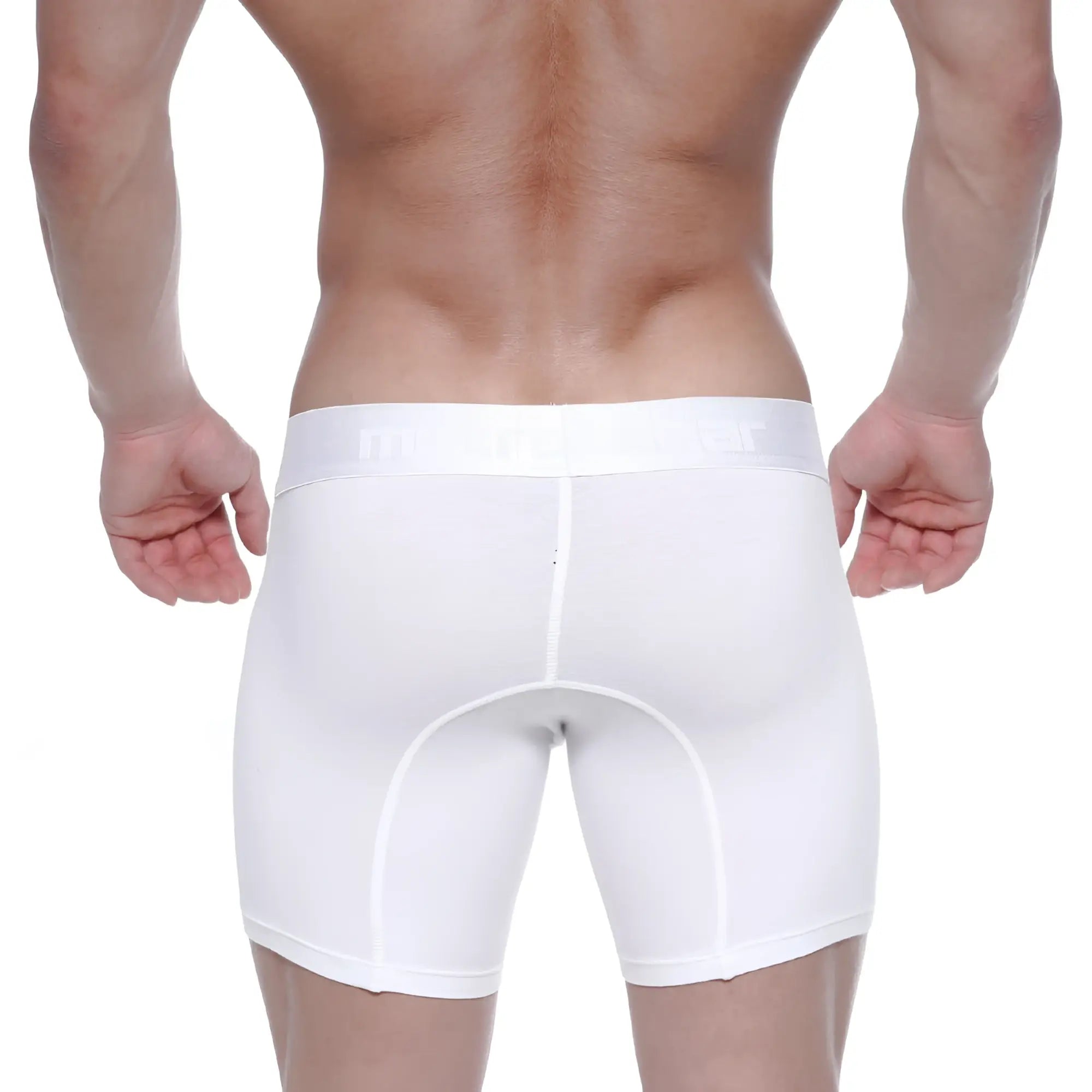 White men’s athletic cotton briefs metroMalewear crystal 3023-01 with snug fit and reinforced seams
