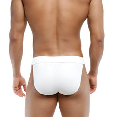 White briefs metro male wear deseo bikini white 3304-00 with smooth form fitting design in soft fabric