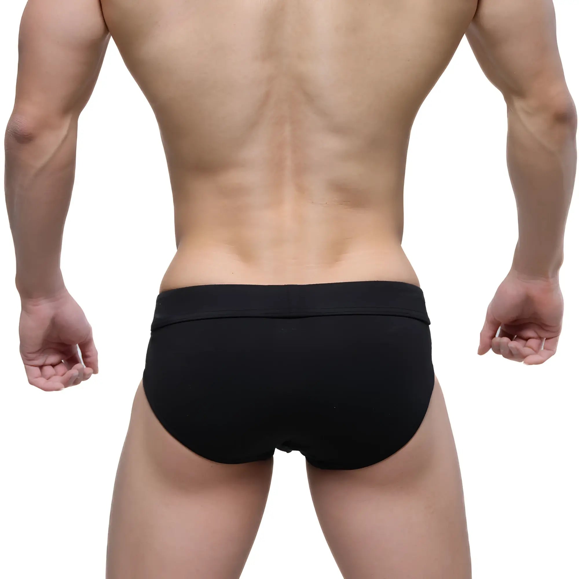 Black metroMalewear deseo brief pearl 5503-22 with smooth form-fitting design in comfortable fabric