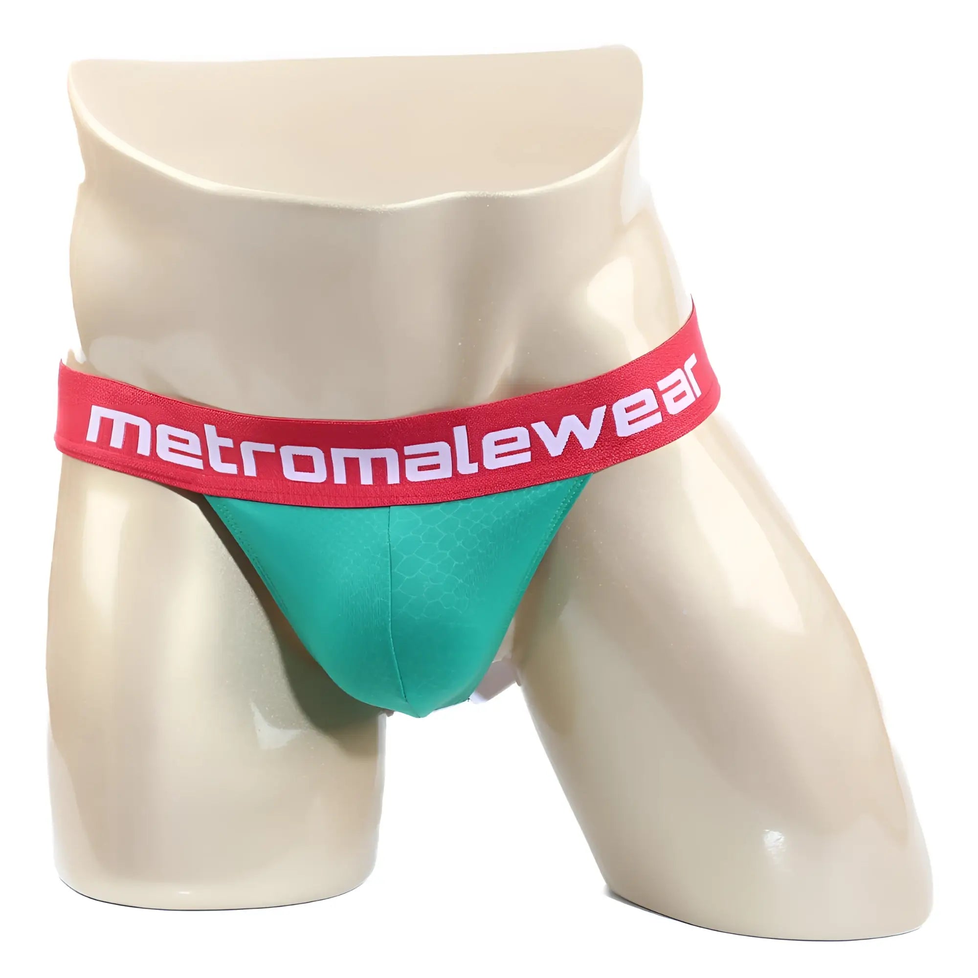 Teal and red metroMalewear dynogreen jockstrap 2901-17 men’s briefs designed for comfort and support