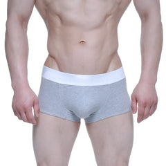 MetroMaleWear elemental boxer brief gray 2029-10 gray heathered briefs with white elastic waistband for comfort