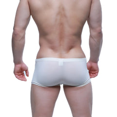White form-fitting briefs from MetroMaleWear Enhancement Boxer beige 2043-02 made of smooth stretchy fabric with elastic waistband