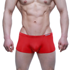 Red men’s briefs metro malewear enhancement boxer 2043-12 with snug fit and subtle logo on waistband