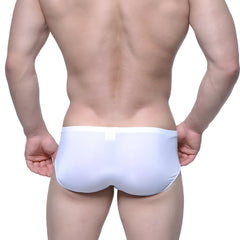 MetroMaleWear Entropy bikini white briefs with smooth form-fitting design and elastic waistband for comfortable wear