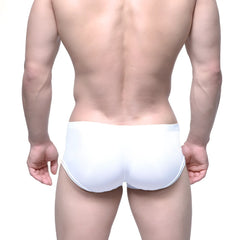 Metro male wear entropy trunk white 2125-14 white seamless form-fitting briefs with subtle elastic waistband