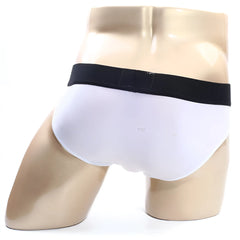 White briefs with black elastic waistband metroMalewear flow brief white 6113-00 breathable cotton men’s underwear