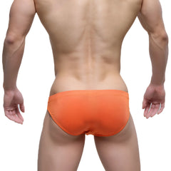 Bright orange textured swim trunks metroMalewear Halloween Bikini 5103-M14 designed for stylish swimwear use
