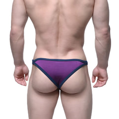 MetroMaleWear Infinito bikini grape 6017 19 purple and navy blue briefs with snug form fitting design