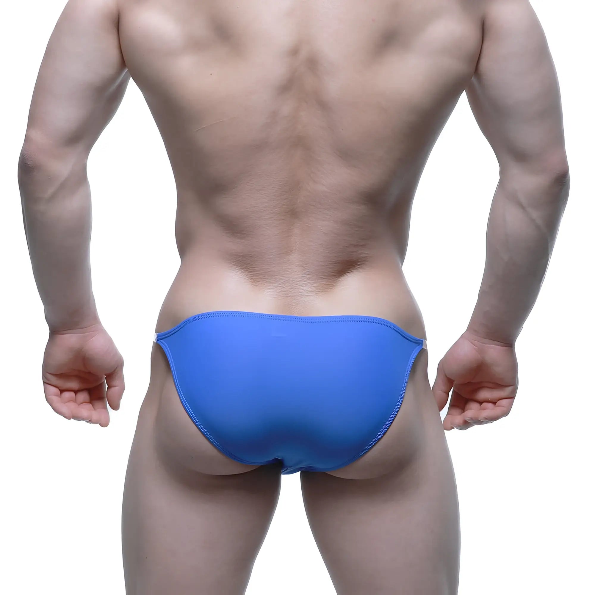 MetroMaleWear invisible bikini royal 3704-18 bright blue swim trunks with smooth stretchy fabric and clean stitching