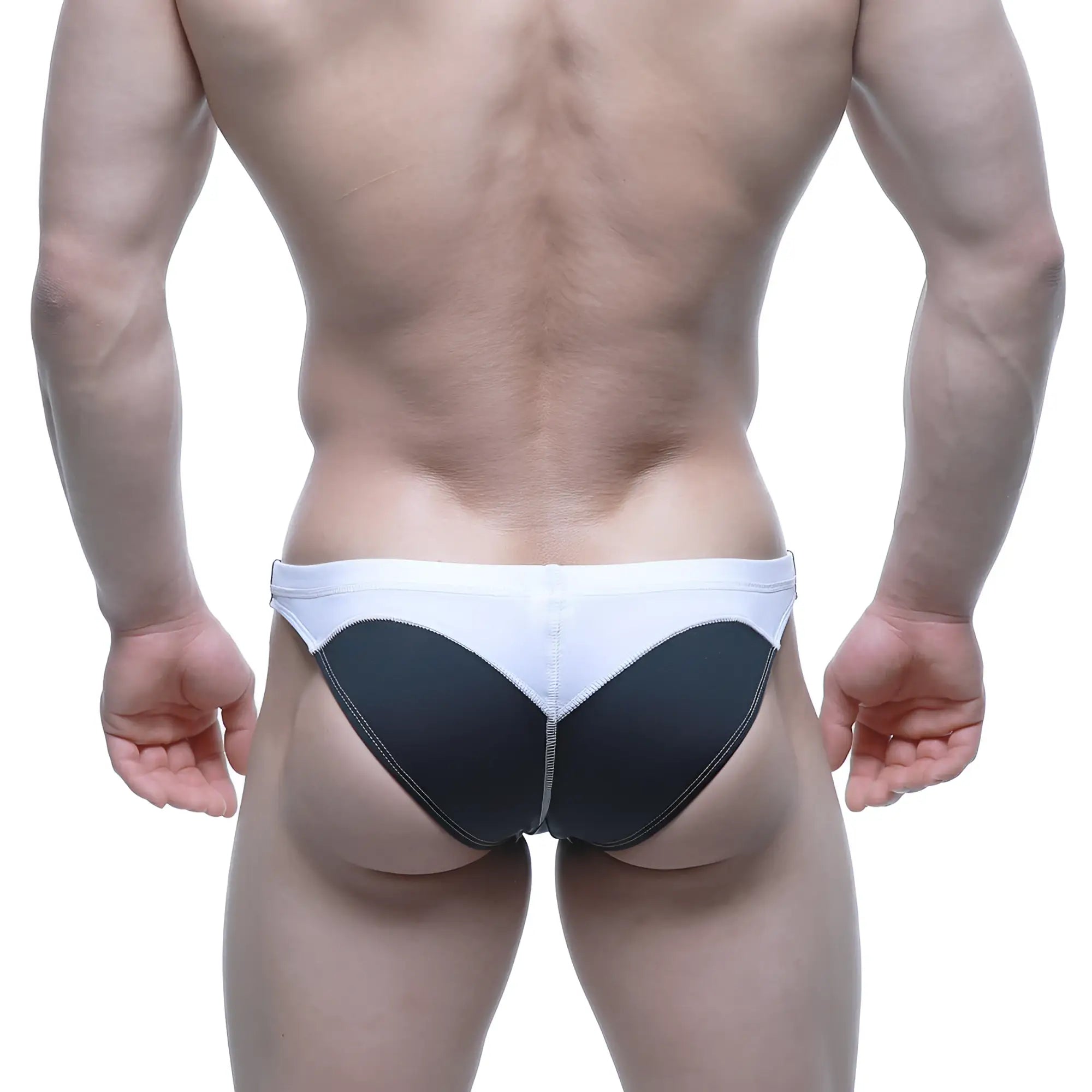 MetroMaleWear Laguna swim bikini black black and white athletic briefs with sleek modern design for active use