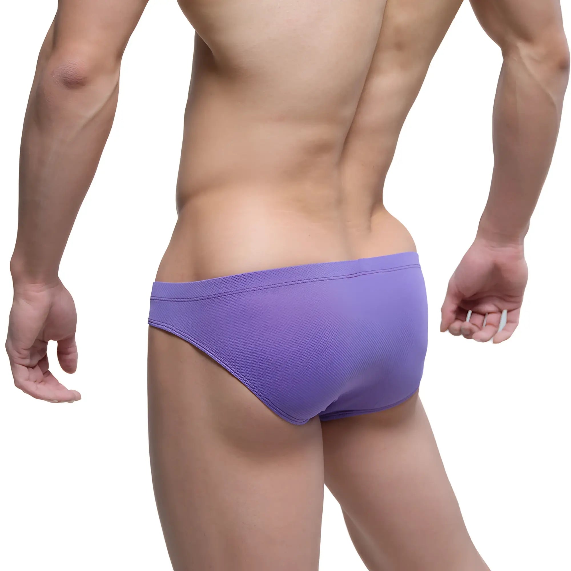 Purple textured swim trunks by metromalewear lavender bikini 5103-m19 suitable for beachwear or swimming