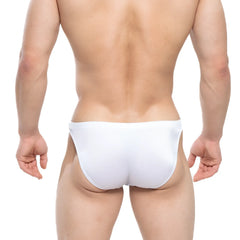 MetroMaleWear Lollipop Swim Bikini 4987-00 white seamless form-fitting swim trunks ideal for swimming and beachwear