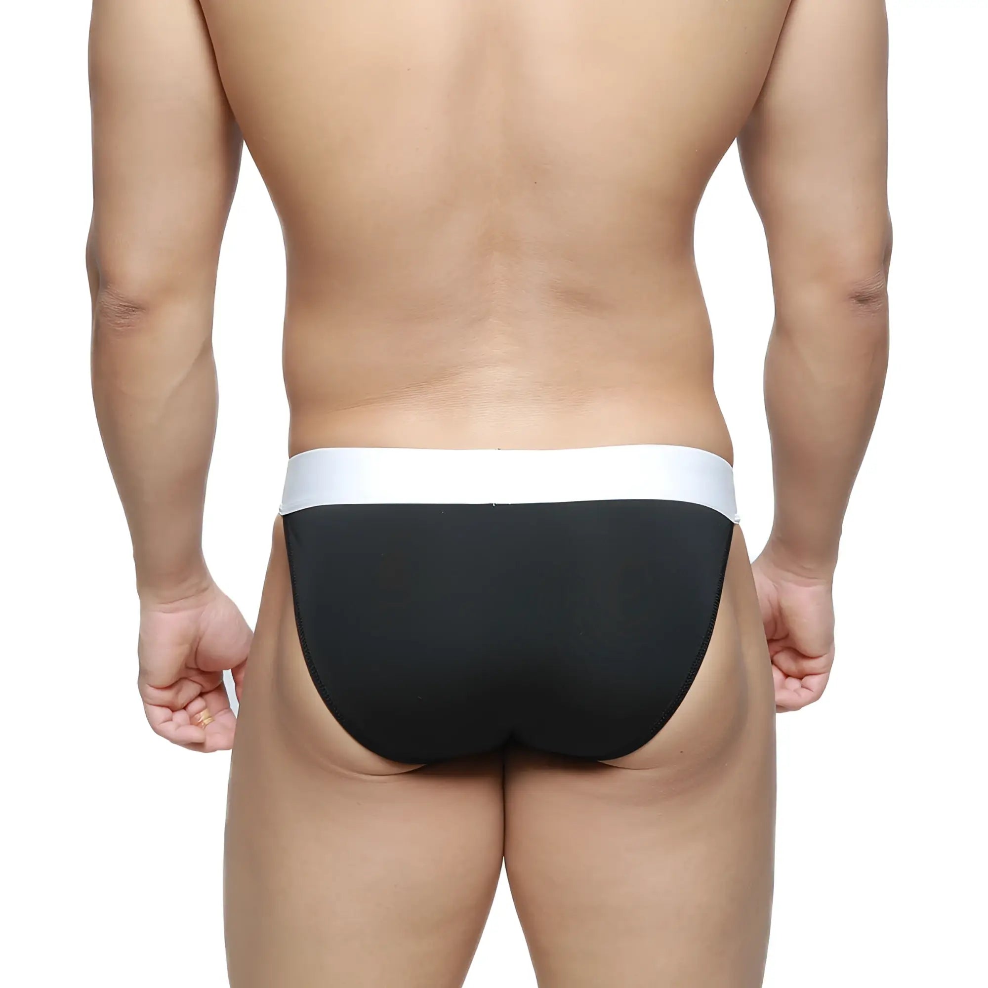 Black briefs with a white waistband metroMalewear m2w pocket bikini oscuridad 3105-22 for comfortable daily wear