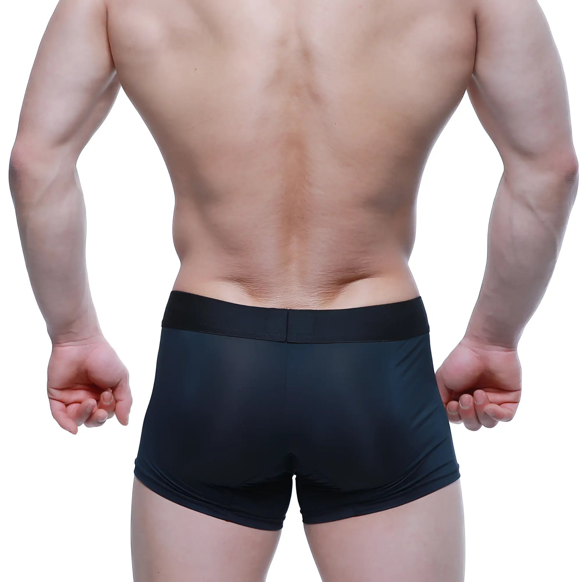 Black athletic briefs metro malewear maintenant boxer brief intense 2122-21 with smooth form-fitting fabric and solid waistband