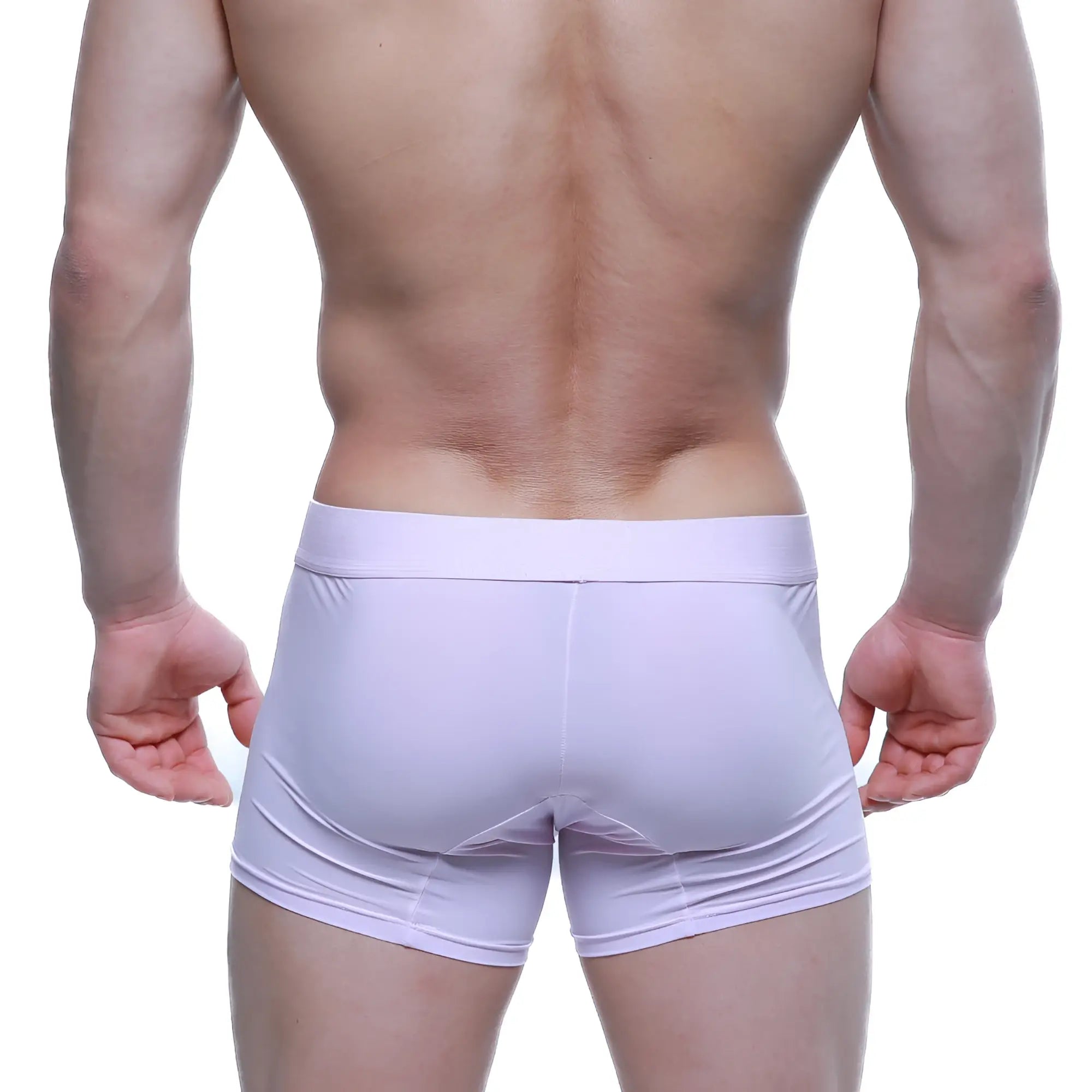 MetroMaleWear maintenant boxer brief pink 2122-02 light purple athletic briefs with smooth fabric and wide elastic waistband