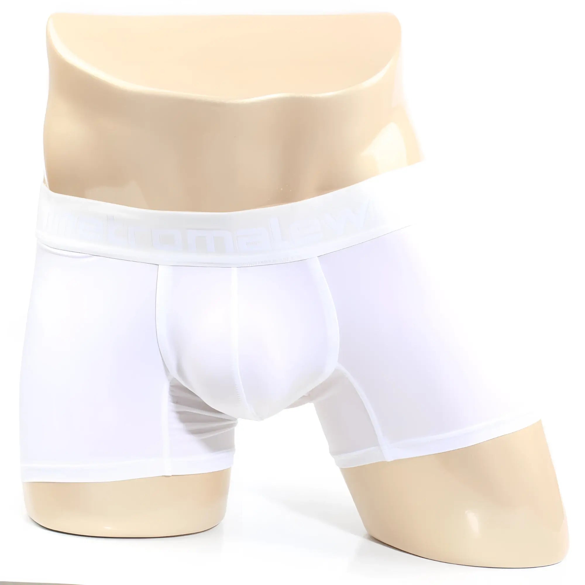 MetroMalewear maintenant boxer brief white 2122-00 smooth white men’s briefs with elastic waistband and form-fitting design