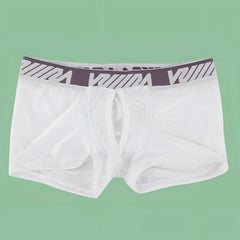 White mens briefs with gray volcom logo waistband metroMalewear max bulge boxer brief white 1513-00