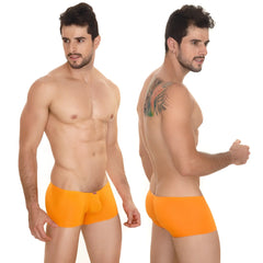 Bright orange MetroMaleWear minimo boxer 2013-14 men’s briefs with smooth form-fitting fabric and subtle elastic waistband