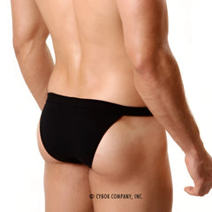 MetroMaleWear modern bikini black 4004-20 seamless smooth black briefs in a form-fitting design