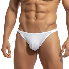 White ribbed cotton briefs with a snug form-fitting design from metromalewear moreno bikini gray 3607-10 collection