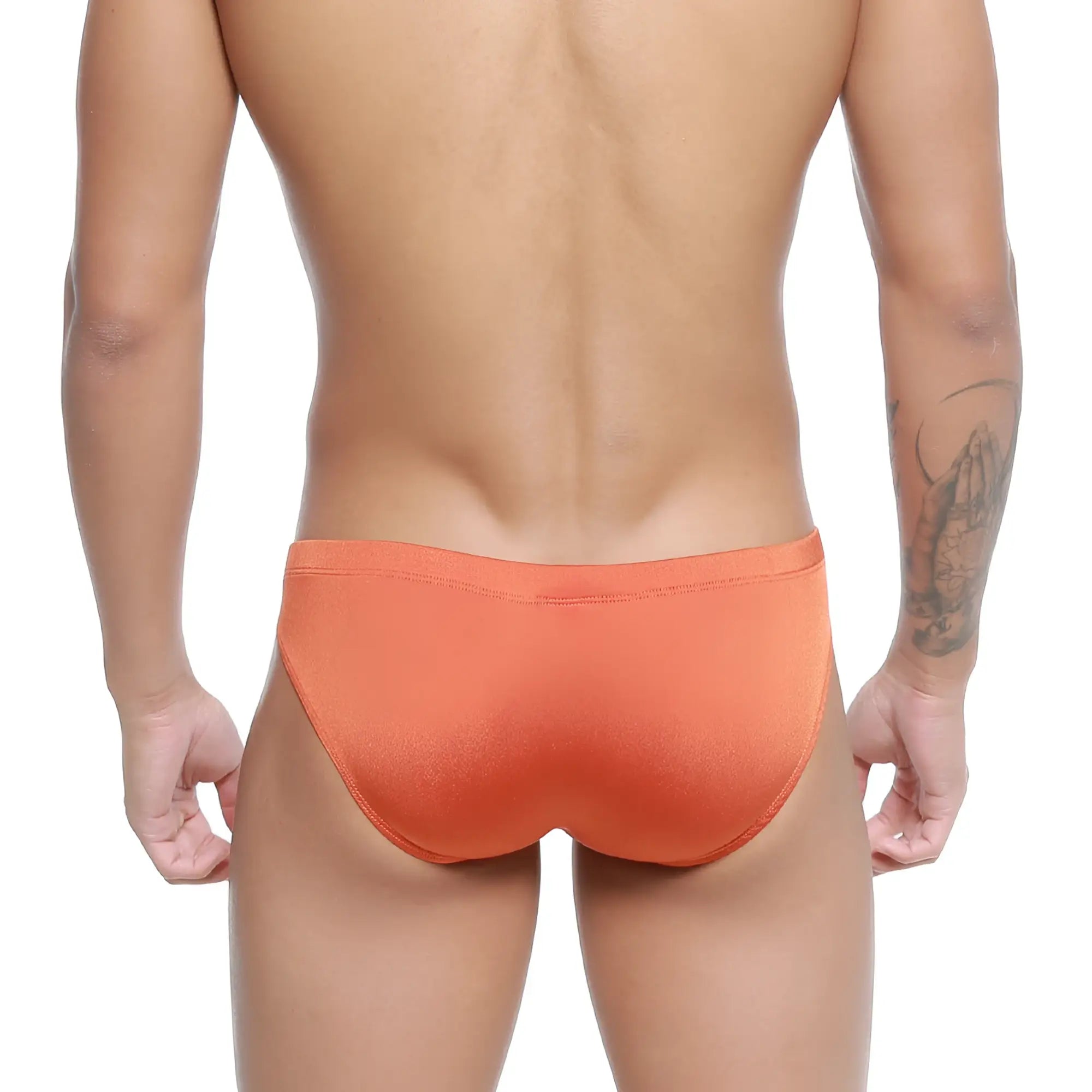 MetroMaleWear ochre bikini 5103-55 orange briefs with smooth slightly textured fabric and a snug fit