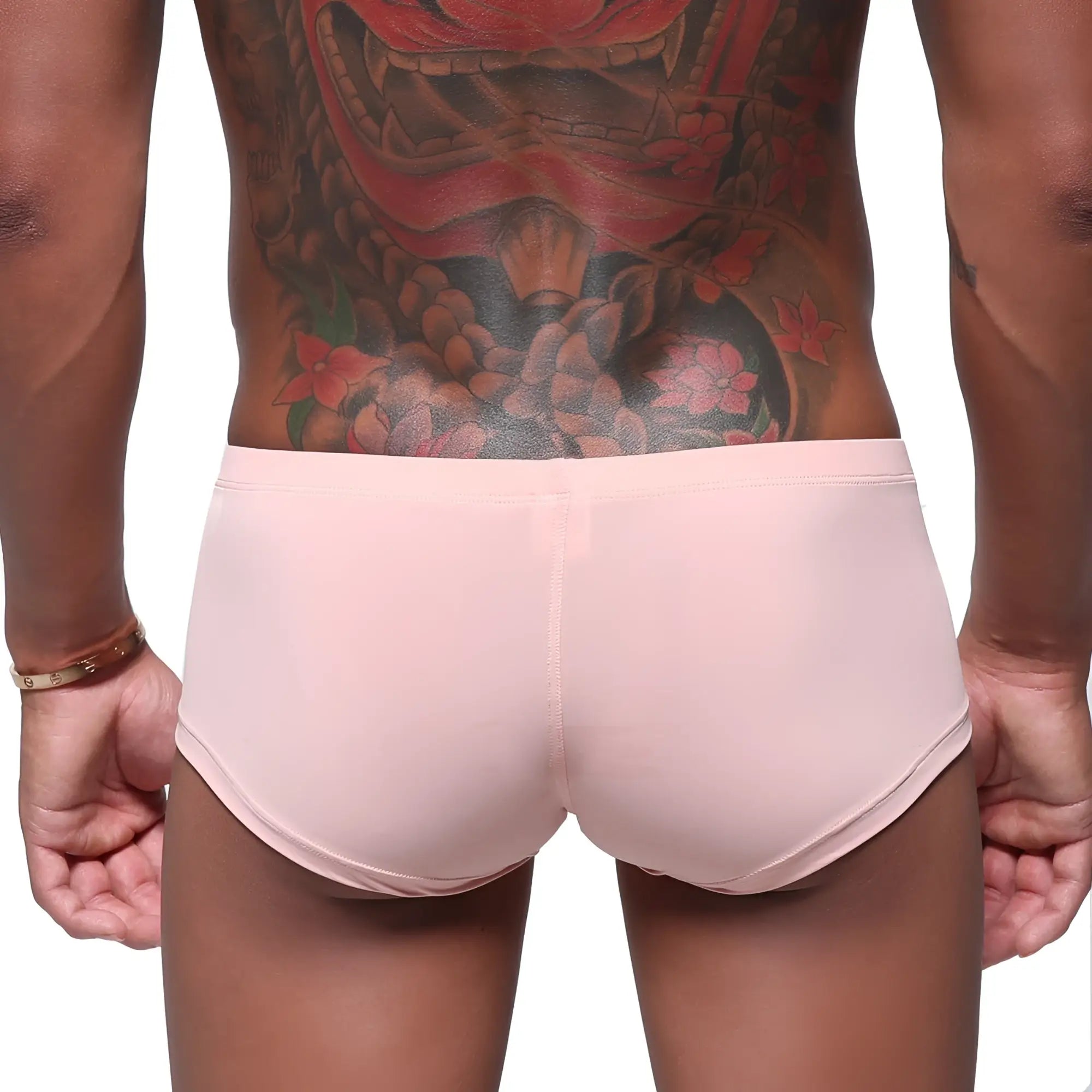 Pink athletic briefs metro male wear oscar boxer dusty pink 2125 02 with smooth form-fitting fabric and minimalist design