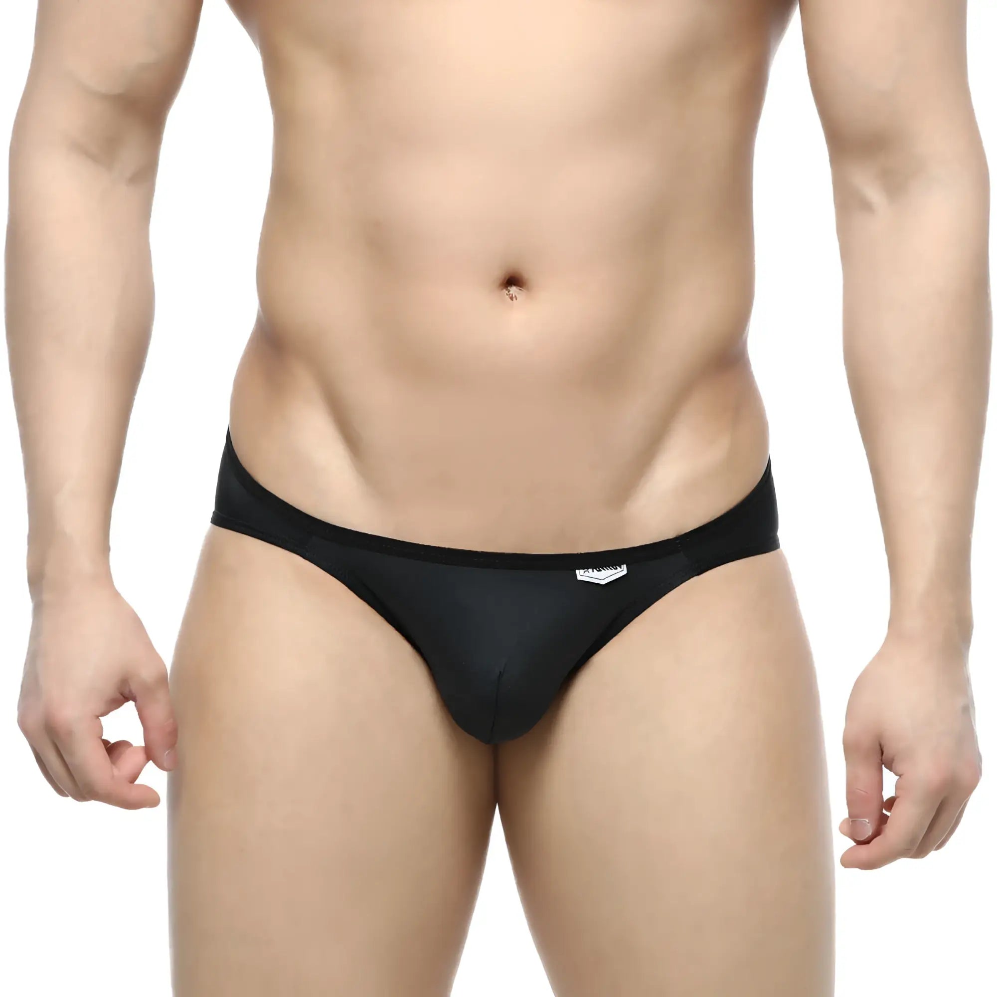 Black mens briefs metro male wear over limit bikini noir 2206 20 sleek form fitting design with white logo waistband