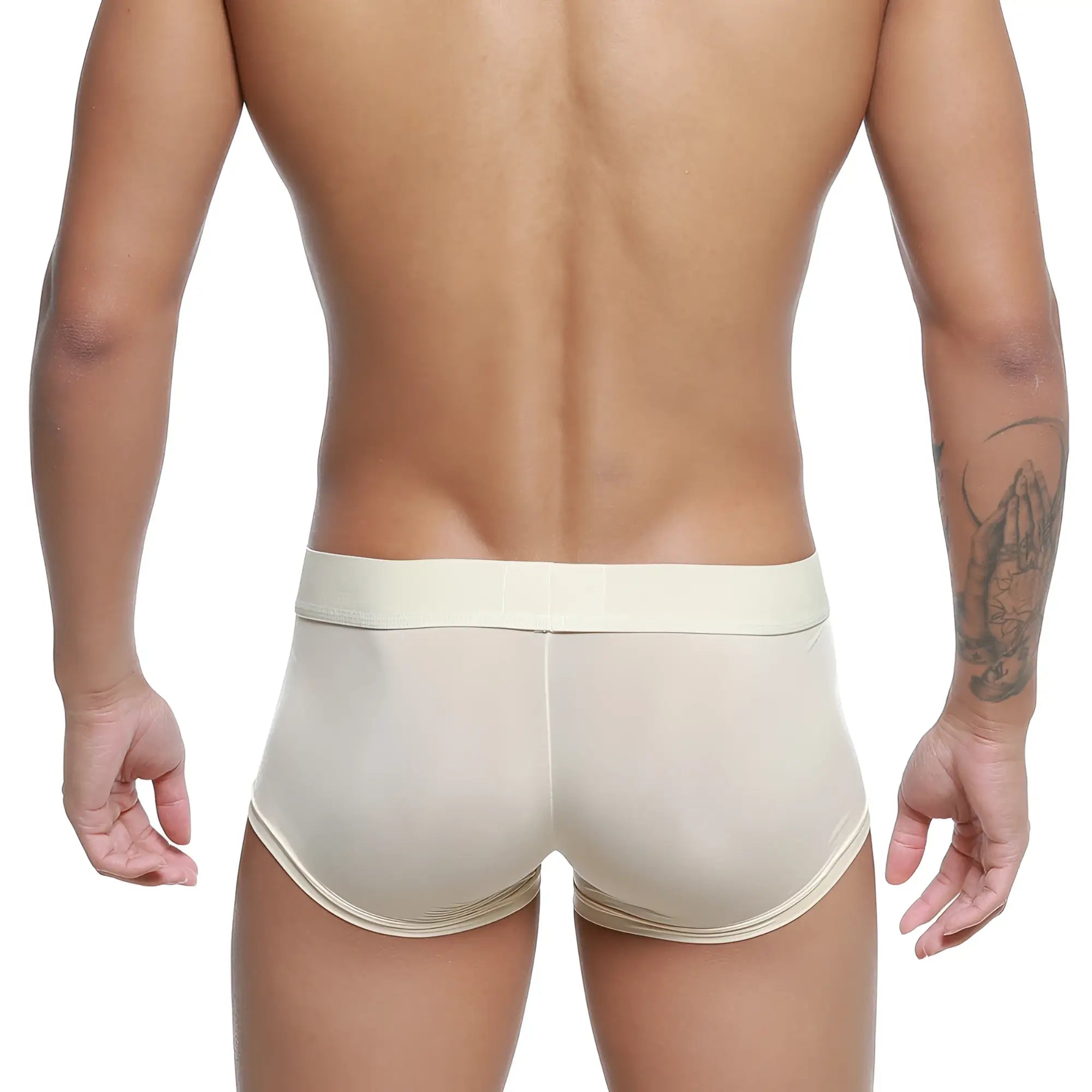 MetroMaleWear Pastel trunk nude 2026-80 cream-colored form-fitting briefs with smooth stretchy fabric and matching waistband