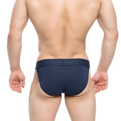 Navy blue MetroMaleWear Profundo Bikini 3004-27 briefs with smooth form-fitting fabric and subtle elastic waistband