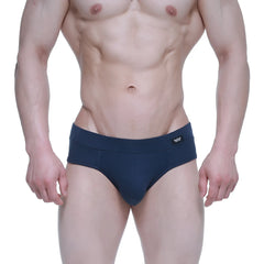 MetroMalewear profundo brief 5203-28 navy blue snug fit briefs with small black logo on waistband