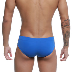 MetroMaleWear rainbow swim brief royal 4914-07 bright blue form-fitting swim trunks with smooth stretchy fabric