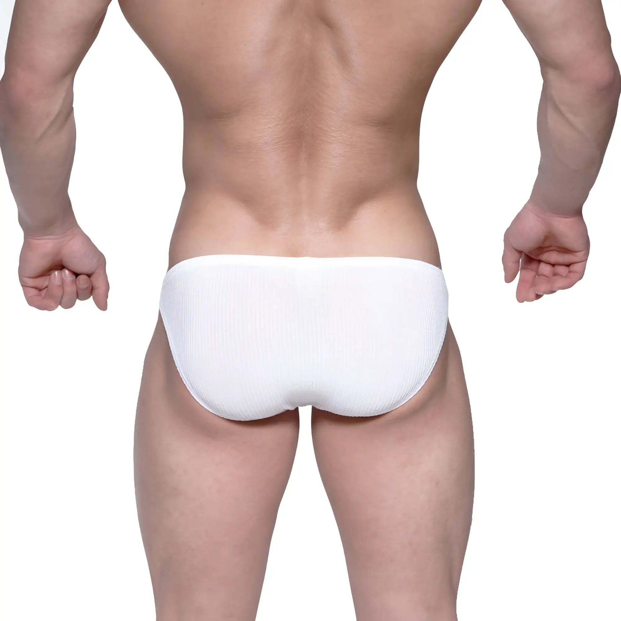 MetroMalewear rivera bikini white 6006-00 ribbed briefs made of soft fabric for comfortable all-day wear