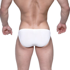 MetroMalewear rivera bikini white 6006-00 ribbed briefs made of soft fabric for comfortable all-day wear