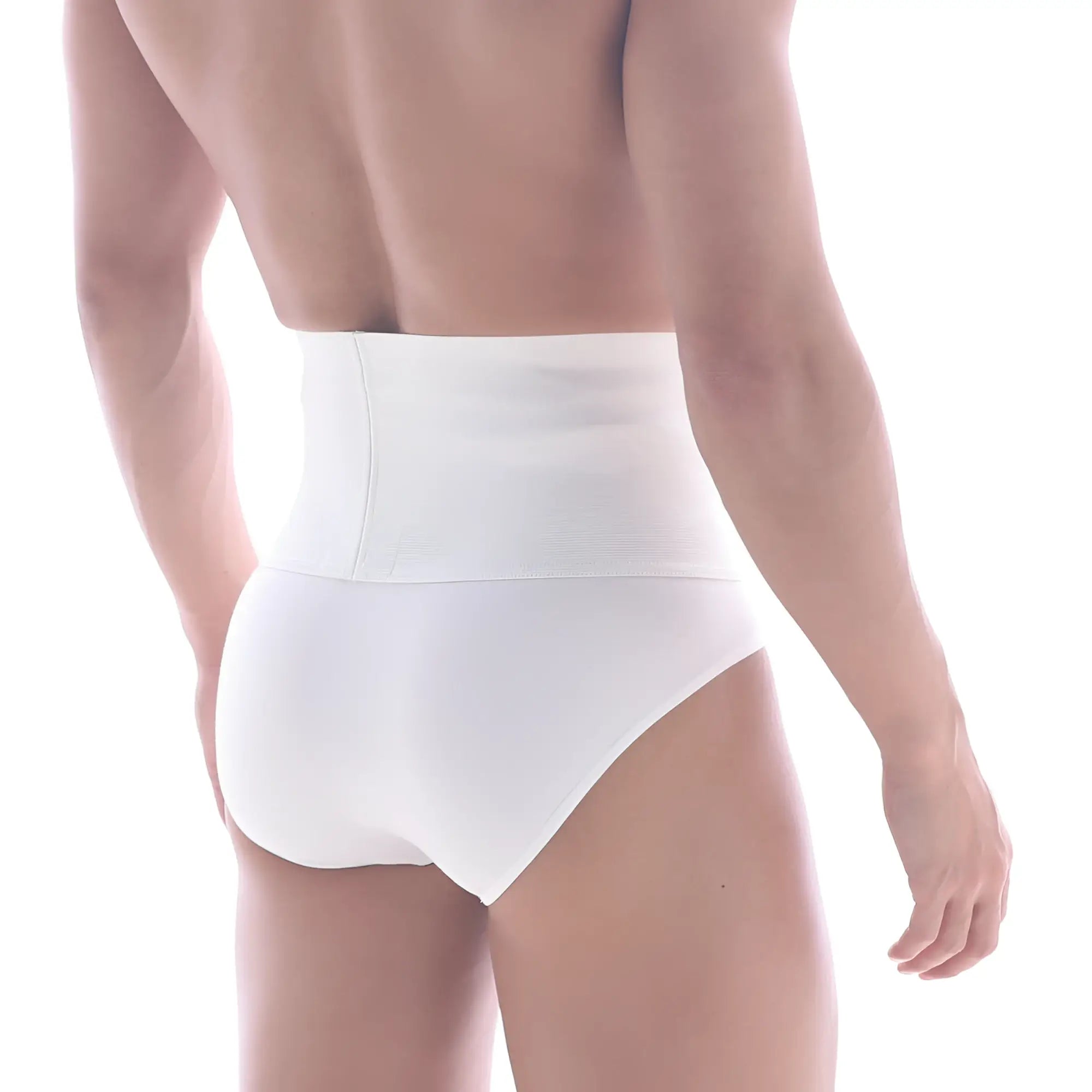 MetroMaleWear shaper hip brief white 5003-81 high-waisted smooth form-fitting white briefs for shaping support
