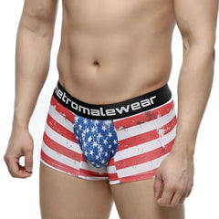 MetroMaleWear short boxer batalla 7 inch 2022 99 men’s boxer briefs with american flag distressed design and black waistband