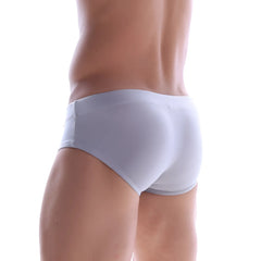 MetroMaleWear swim brief plata 4914-10 white briefs with smooth form-fitting design for comfortable swimwear use