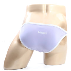 Light purple mew brand briefs with white trim metro male wear verano bikini lilac 3606-19 front view