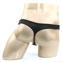 Black thong from metromalewear volcano thong 1322-31 made of smooth stretchy fabric with a sleek minimalist design