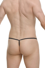 PetitQ Micro G-String Dentelle Savane Noir