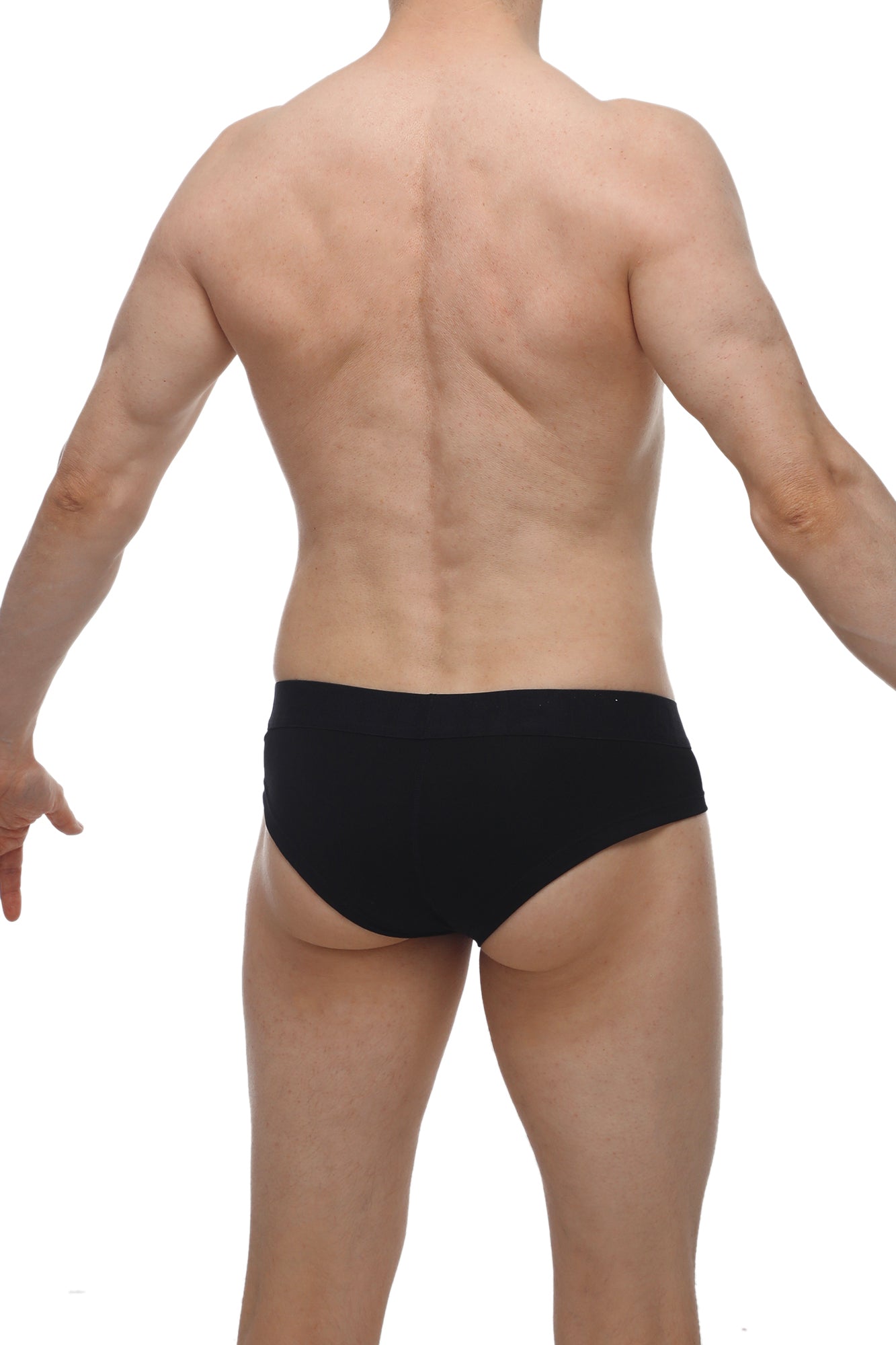 Black petitq mini boxer cheeky briefs made of soft modal fabric for comfortable everyday wear