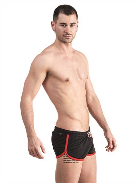 Mister B Urban Ibiza Shorts Black/Red 822230 Size M