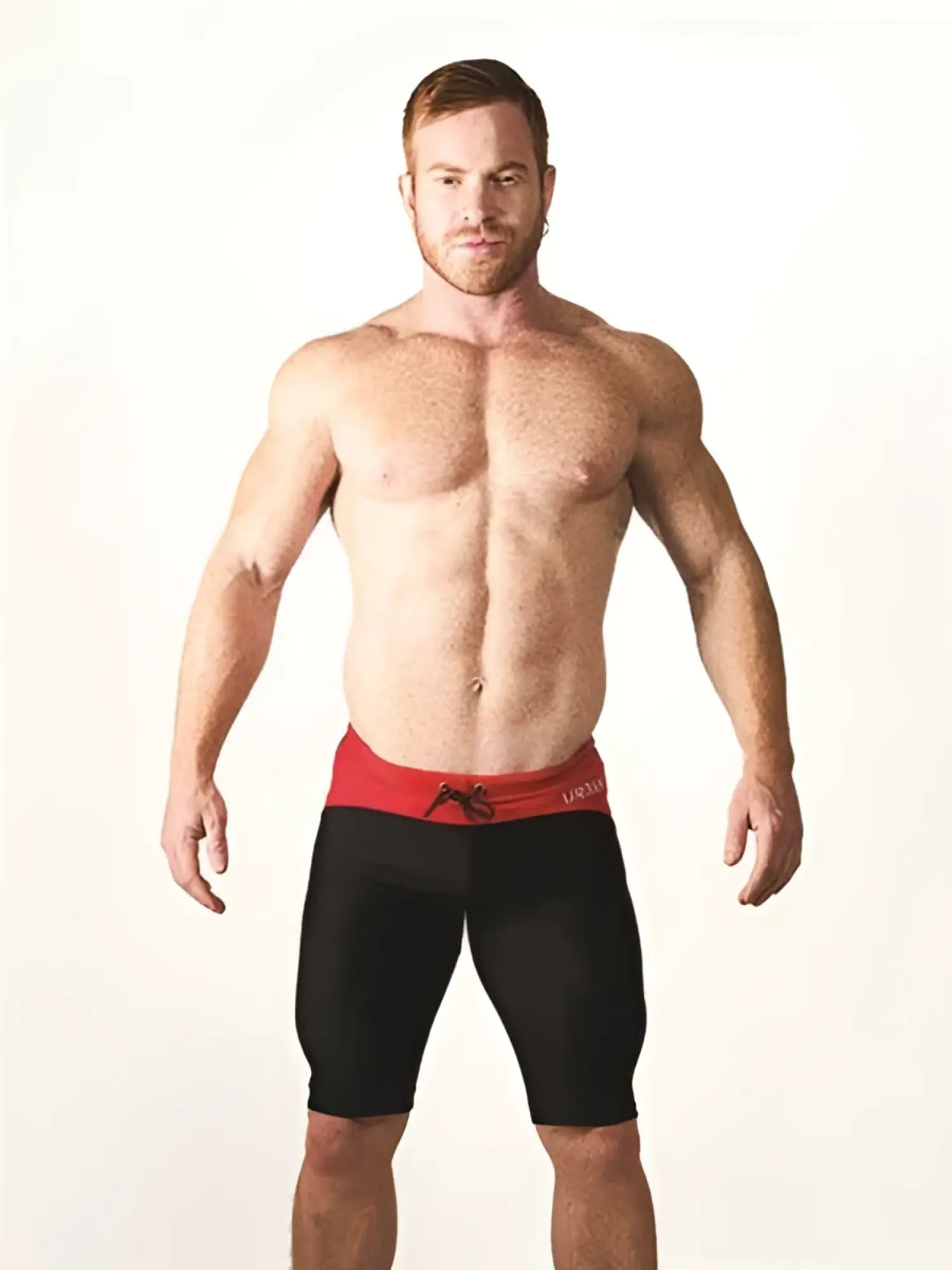 Mister B Urban Mallorca cycle shorts black and red with drawstring waistband size M for athletic use