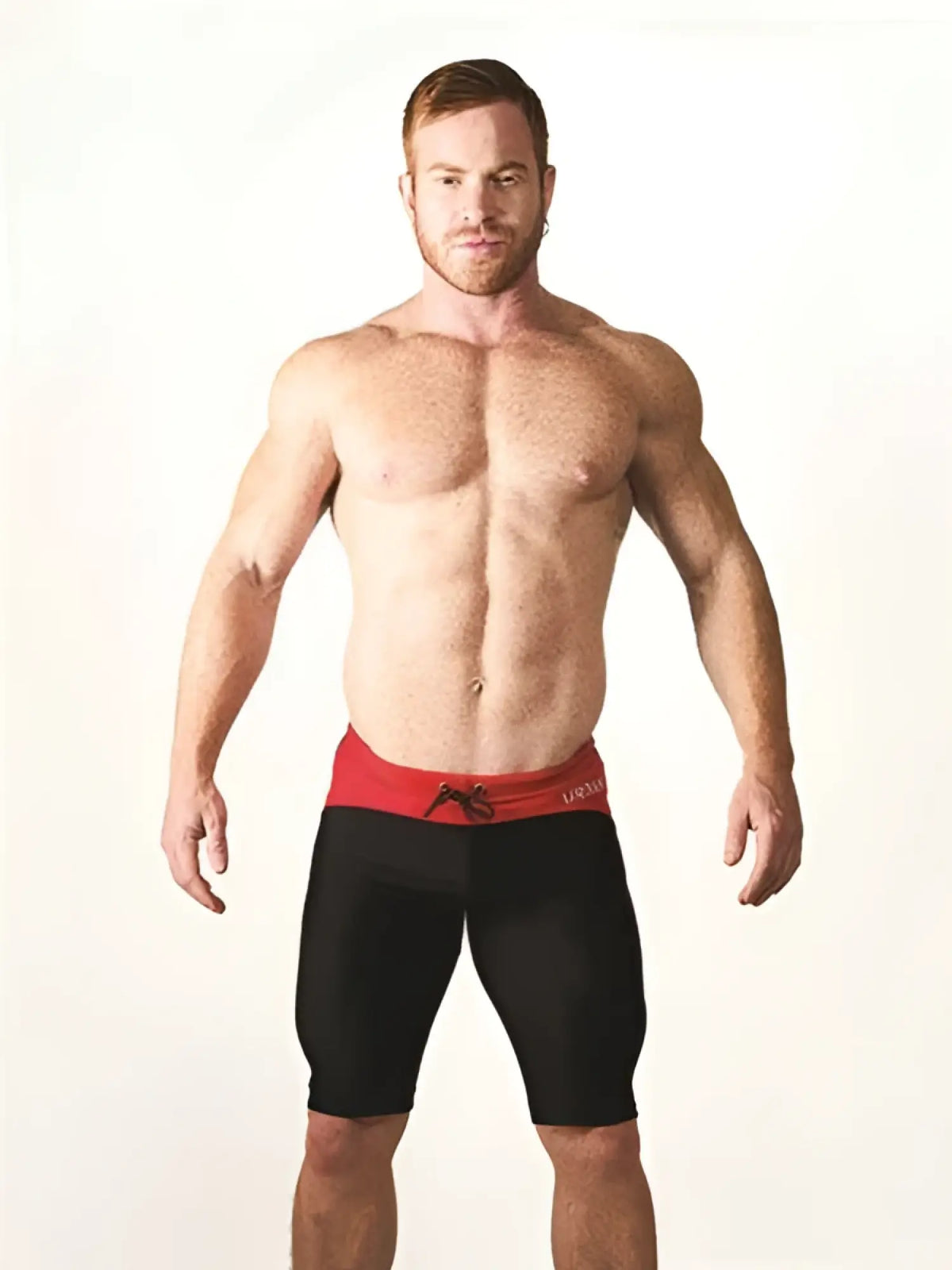 Mister B Urban Mallorca cycle shorts black and red with drawstring waistband size M for athletic use