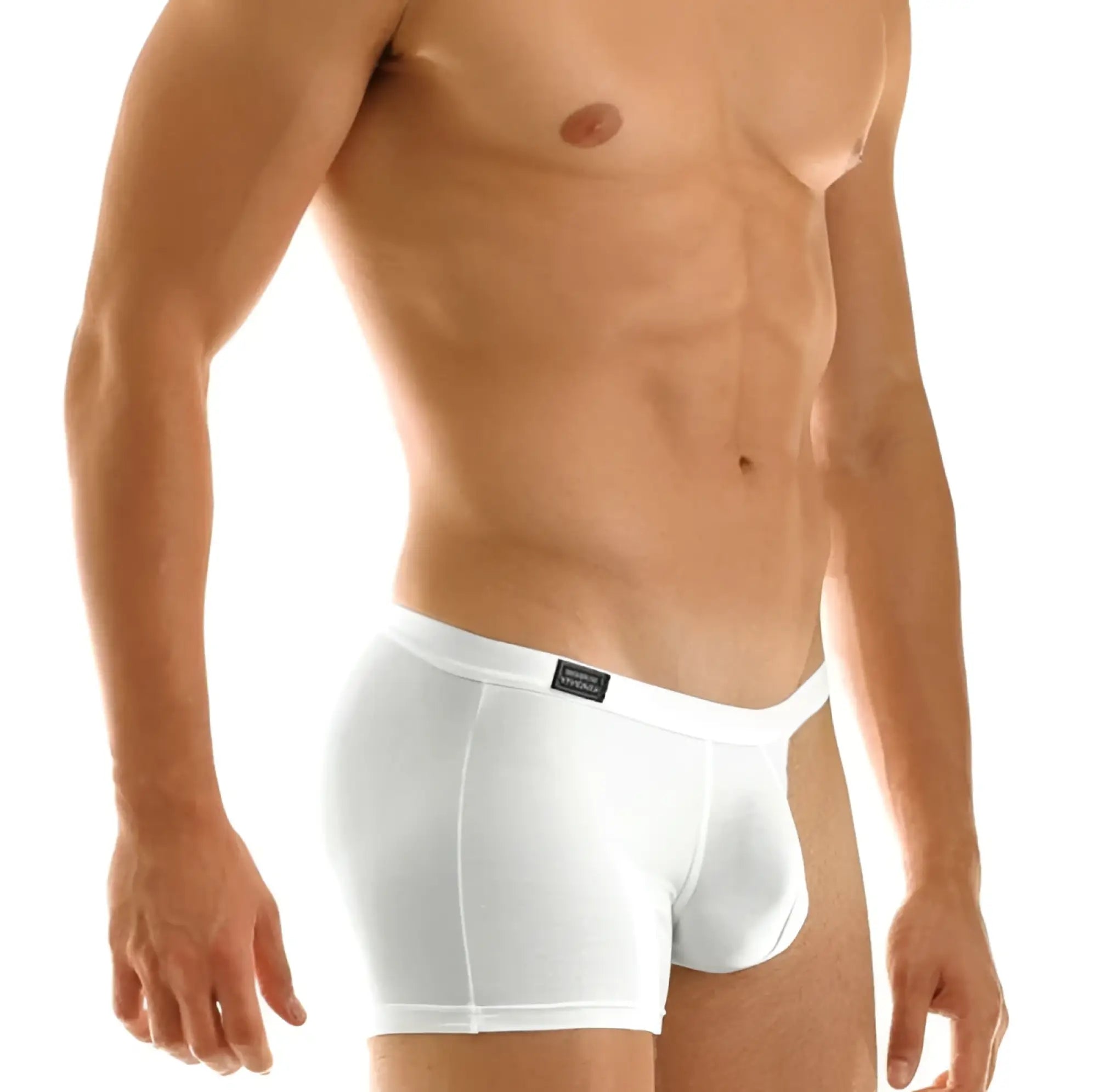 White cotton briefs modus vivendi twin mini boxer brief underwear with sleek form fitting design and subtle waistband label