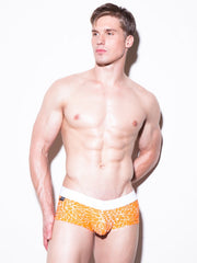 N2N Bodywear Infinity Square Cut Trunk Swimwear Orange PT2 Size S