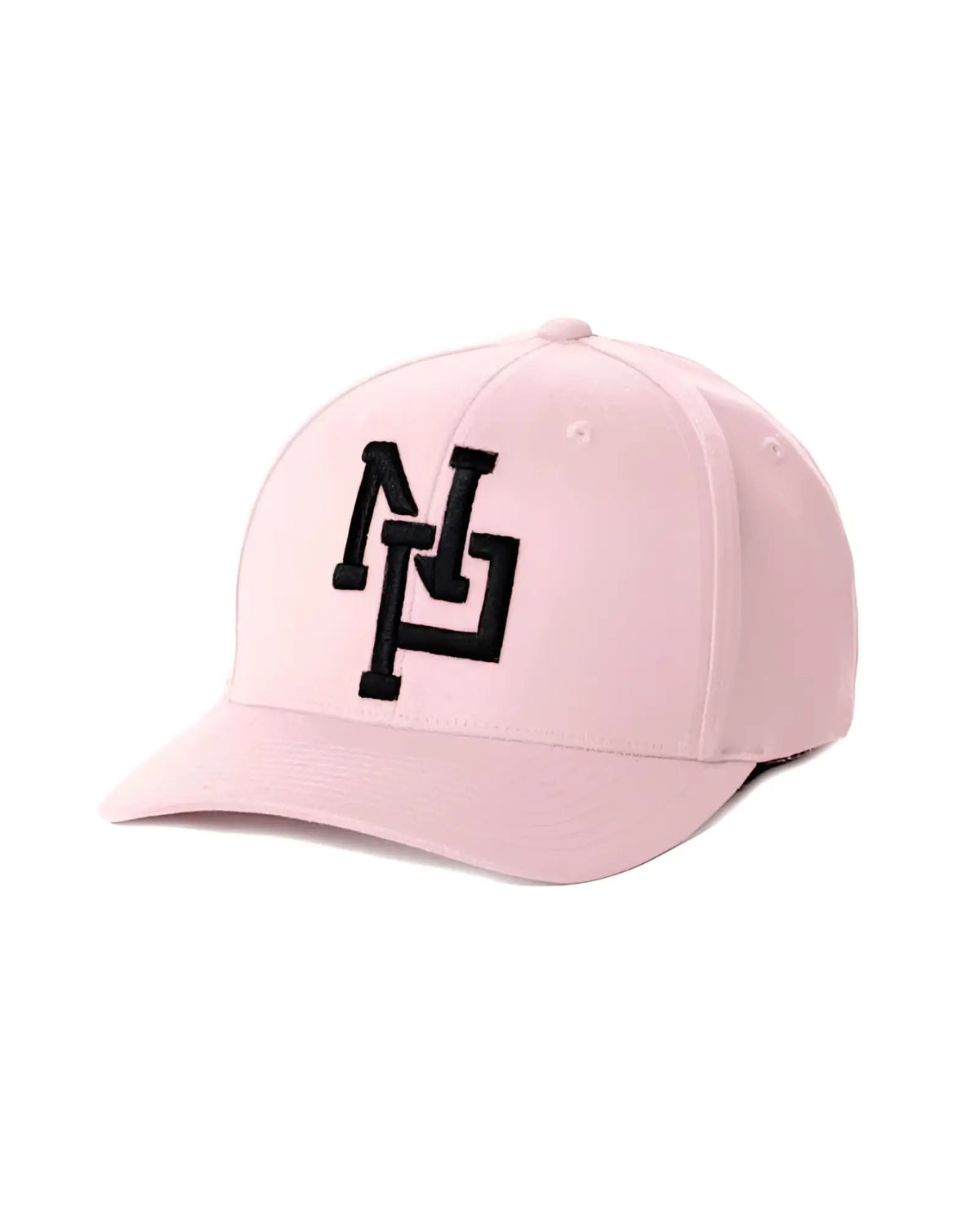 A soft pink Nasty Pig interlock baseball cap with a bold black embroidered nl logo front size S/M