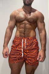 JJ Malibu Men's Quick-Dry Mesh Shorts - Groovy Orange