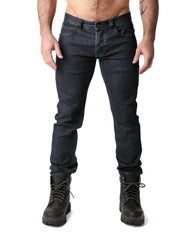 Np jean dark-wash denim jeans with a slim fit and classic five-pocket design for casual wear